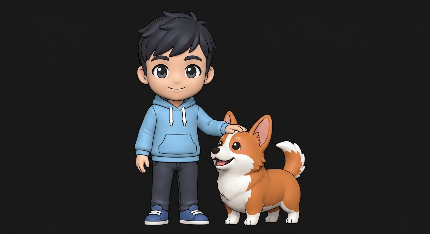 Person + Pet figurine